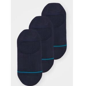 Stance Unisex Dark Navy Icon No Show Trainer Socks Size L 3 Pack